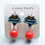 Fashion Christmas Reindeer Tassel Clip-On Earrings for Kids