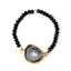 Fashion Geometric Crystal Beaded Agate Bracelet for Women