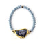 Fashion Geometric Crystal Beaded Agate Bracelet for Women