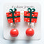 Fashion Christmas Reindeer Tassel Clip-On Earrings for Kids