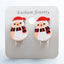 Fashion Christmas Reindeer Tassel Clip-On Earrings for Kids