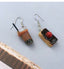 Novelty Hamburger and Milkshake Resin Earrings for Women