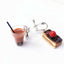 Novelty Hamburger and Milkshake Resin Earrings for Women