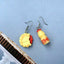 Novelty Hamburger and Milkshake Resin Earrings for Women