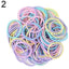 Candy Color Elastic Hair Bands - 100 PCs Children's Hair Accessories Set