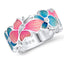 Fashion Flower Butterfly Animal Shape Ring - Contrast Color Design