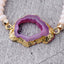 Fashion Geometric Crystal Beaded Agate Bracelet for Women