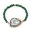 Fashion Geometric Crystal Beaded Agate Bracelet for Women