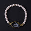 Fashion Geometric Crystal Beaded Agate Bracelet for Women