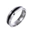 Stainless Steel Letter Design Couple Rings - Minimalist Jewelry Collection