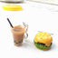 Novelty Hamburger and Milkshake Resin Earrings for Women