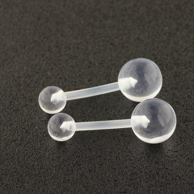 Acrylic Belly Ring Set - Simple Classic Style Body Piercing Jewelry