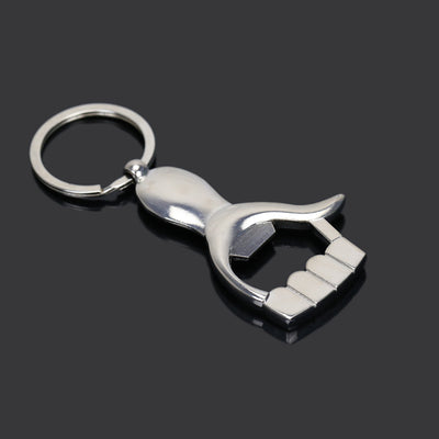 Shark Glossy Metal Bottle Opener Keychain Creative Gift