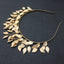 Golden Leaf Alloy Hair Band - Versatile Gold-Plated Headband