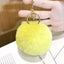 Fashion Faux Rabbit Fur Pom Pom Keychain Accessory 8cm