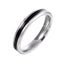 Stainless Steel Letter Design Couple Rings - Minimalist Jewelry Collection