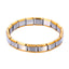 Retro Classic Unisex Stainless Steel Elastic Bangle Bracelet in Gold