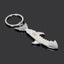 Shark Glossy Metal Bottle Opener Keychain Creative Gift