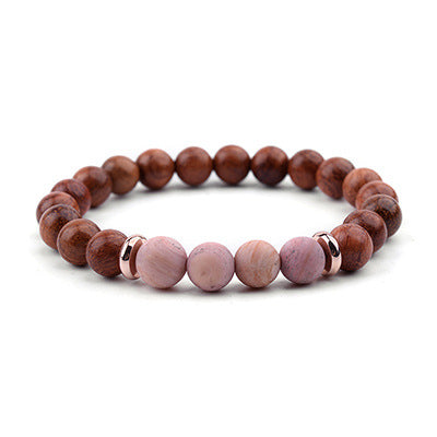 Simple Bohemian Natural Stone Crystal Energy Bracelet for Women