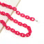 Acrylic Eyeglasses Chain 24-Color Candy Multi-Color Concave Design Glasses Cord with Individual Packaging