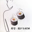 Cartoon Geometric Acrylic Sushi Donut Earrings