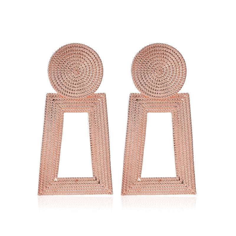 Fashion Creative Geometric Metal Star Shell Irregular Earrings Wholesale