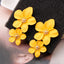 Casual Cute Simple Style Flower Alloy Women'S Ear Studs