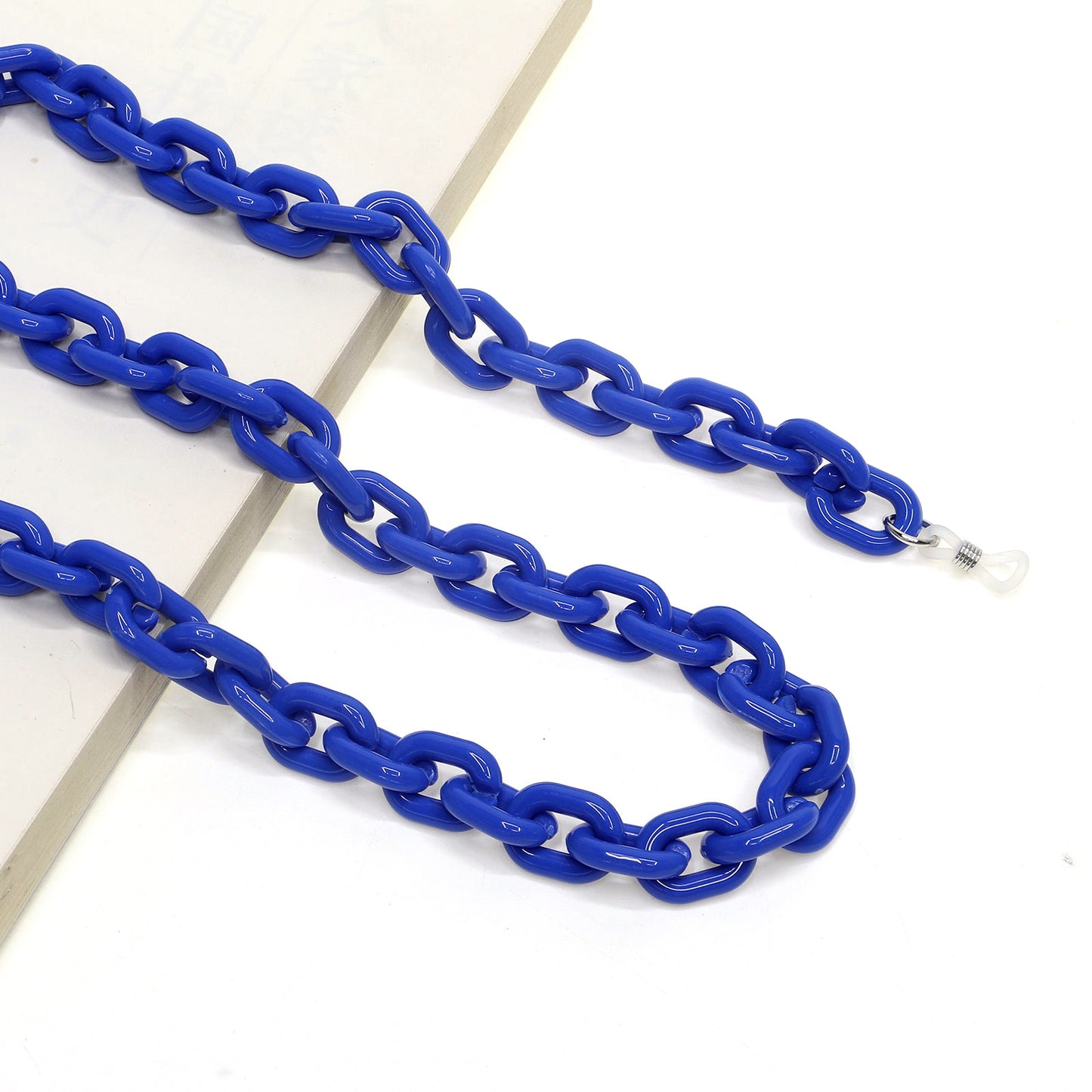 Acrylic Eyeglasses Chain 24-Color Candy Multi-Color Concave Design Glasses Cord with Individual Packaging