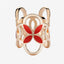 Women's Geometric Alloy Enamel Pearl Scarf Ring Accessory