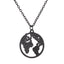 New Round World Map Alloy Necklace NHPF151522