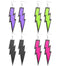 Acetate Rattan Creative Colorful Acrylic Earrings Set - Four Piece Collection