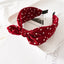 Leopard Print Knotted Rabbit Ears Wide Headband for Women