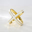 Women's Geometric Alloy Enamel Pearl Scarf Ring Accessory