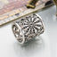 Women's Geometric Alloy Enamel Pearl Scarf Ring Accessory