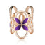 Women's Geometric Alloy Enamel Pearl Scarf Ring Accessory