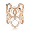 Women's Geometric Alloy Enamel Pearl Scarf Ring Accessory