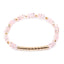 Geometric Crystal Beaded Bracelet with Gold Tone Accents