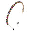 European Style Rhinestone Rainbow Glass Diamond Hairband