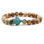 Tortoise Turquoise Volcanic Stone Bracelet Set