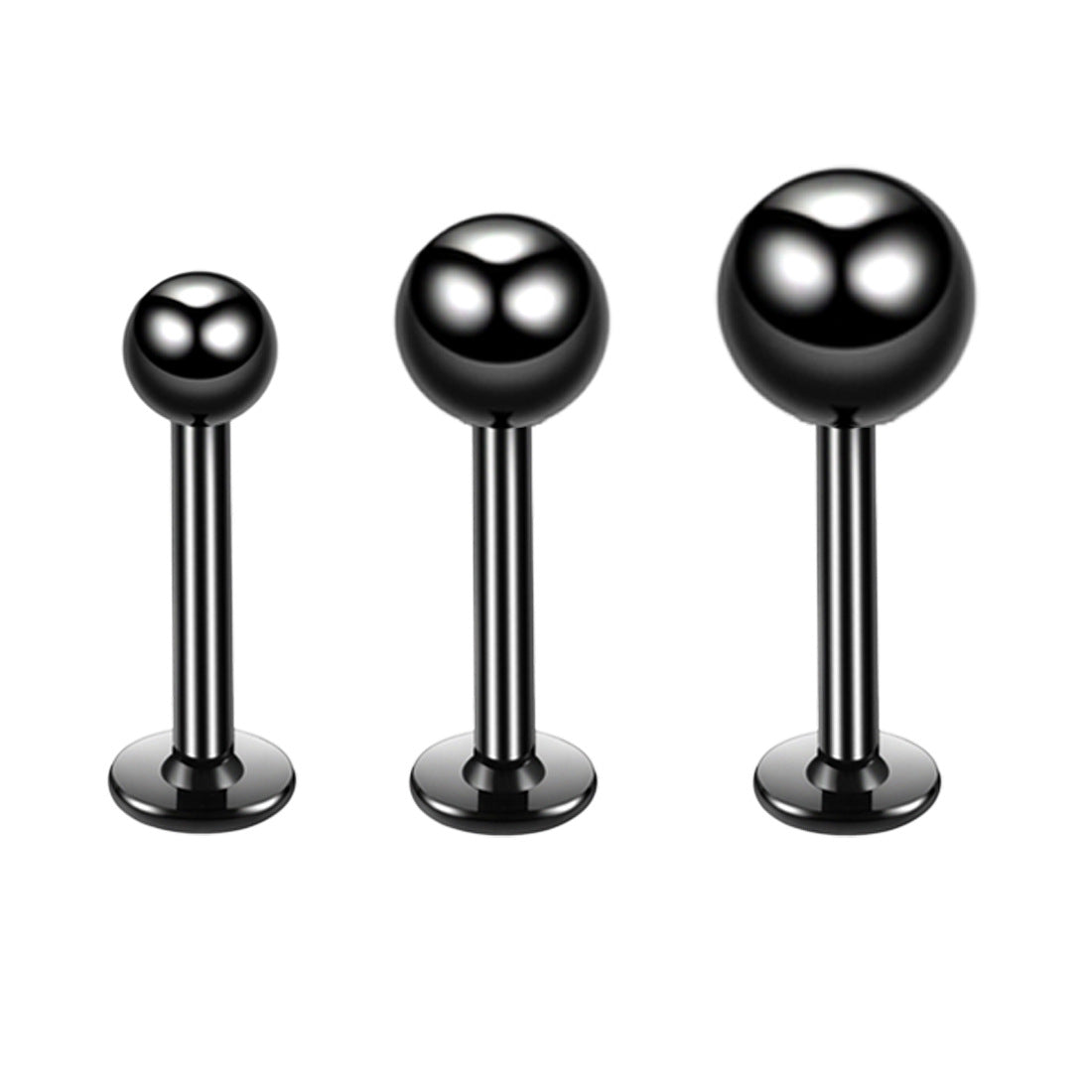 Fashion Stainless Steel Lip Stud with Round Ball Design
