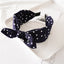 Leopard Print Knotted Rabbit Ears Wide Headband for Women