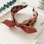 Leopard Print Knotted Rabbit Ears Wide Headband for Women