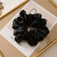 Elegant Satin Hair Tie - Handmade Solid Color Elastic Band