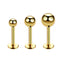 Fashion Stainless Steel Lip Stud with Round Ball Design