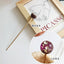 Elegant Starry Sky Gold Leaf Hairpin - Japanese Style Round Metal Hair Accessory