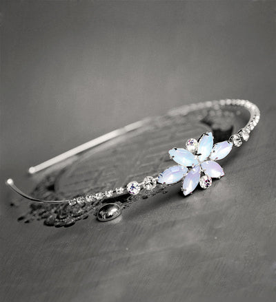 Sweet Leaf Resin Flower Rhinestone Hairband for Kids