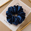 Elegant Satin Hair Tie - Handmade Solid Color Elastic Band