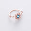 Korean New Micro-inlaid Crystal Zircon Ring