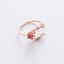 Korean New Micro-inlaid Crystal Zircon Ring