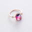 Korean New Micro-inlaid Crystal Zircon Ring